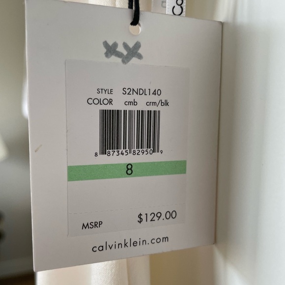 NWT Calvin Klein Colorblock Sheath Dress – Size 8 – Classic Elegance - Picture 3 of 7